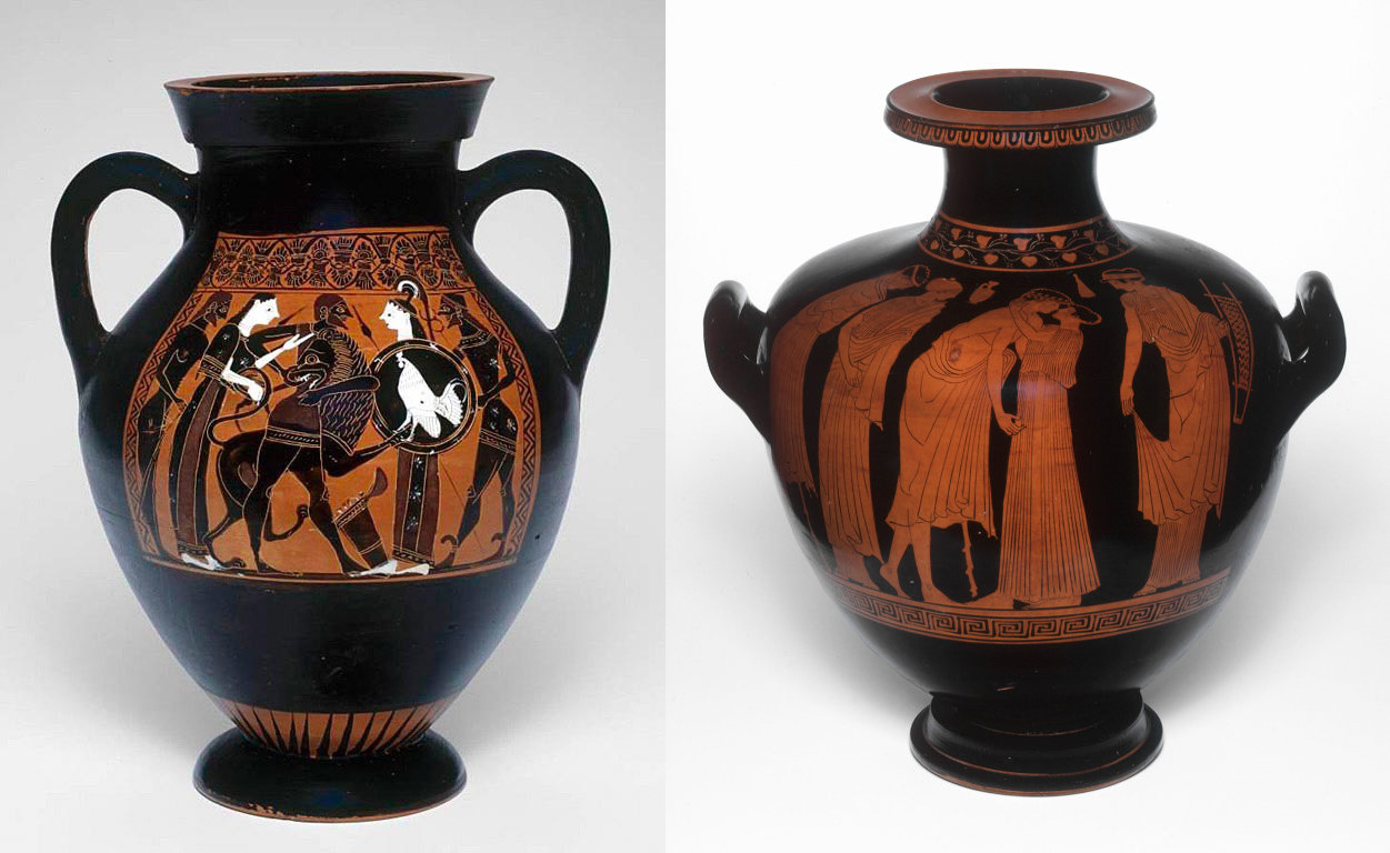 Black Figure vs Red Figure Ancient Greek Vase Painting Techniques